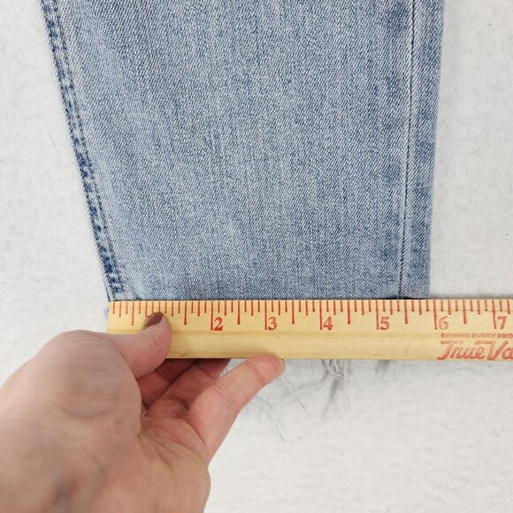 Rag & Bone Jeans Womens 27 Blue The Dre Light Wash Boyfriend Raw Hem Casual - Picture 7 of 14